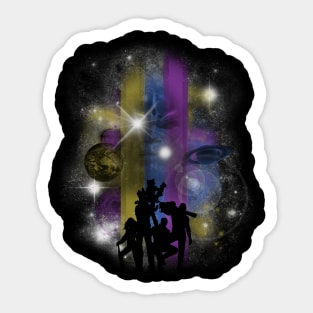 Galaxy A-Holes Sticker